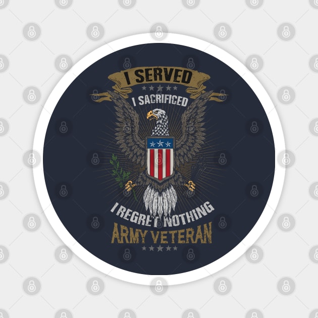 US Army veteran Magnet by RamsApparel08